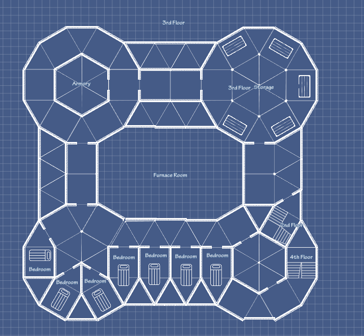 Sci-Fi Base Blueprint Plan. Sci-Fi Base Blueprint.